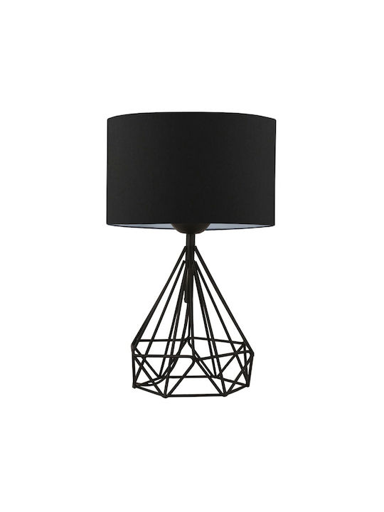 Megapap Christopher Metal Lampă de masă pentru Soclu E27 cu Umbrelă și Bază Negru