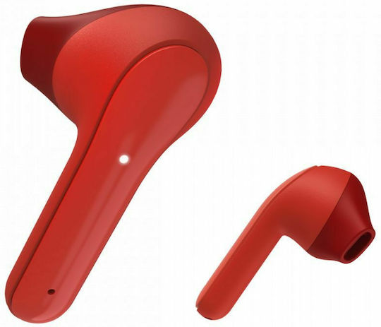 HAMA Freedom Light Ohrstöpsel Bluetooth-Freisprecheinrichtung Kopfhörer mit Ladeetui Rot