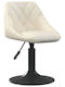 Swivel Visitor Chair Κρεμ 46x44x62.5cm