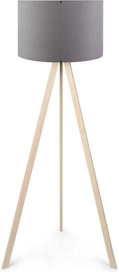 Megapap Rosling Lampa de podea Î140xL38cm. cu Soclu pentru Bec E27 Gri