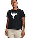 Under Armour Project Rock Bull Women's Athletic T-shirt Black