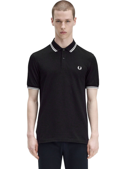 Fred Perry Polo Short Sleeve Blouse Black