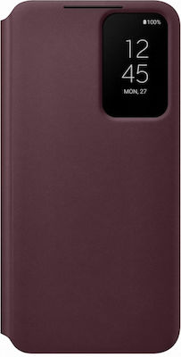Samsung S-View Flip Cover Buchen Sie Kunststoff Burgundisch (Galaxy S22 5G) EF-ZS901CEEGEE EF-ZS901CEEGUS