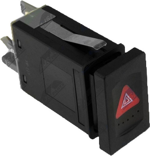 NTY Car Hazard Switch for Volkswagen Passat B5 7pin Black