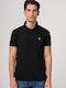 Trussardi Men's Short Sleeve Blouse Polo Black