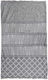 Inart Ble Beach Towel Gray 180x90cm