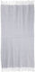 Inart Ble Beach Towel Cotton Gray 180x90cm.