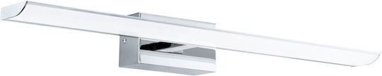 Eglo Tabiano-Z Modern Lamp Bathroom with Integrated LED RGBW Silver 60.5x7x7cm