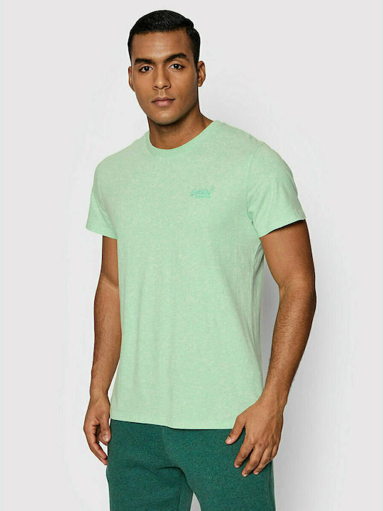 Superdry Ανδρικό T-shirt Πράσινο Μονόχρωμο