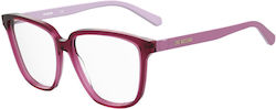 Moschino Damen Acetat Brillengestelle Braun MOL...