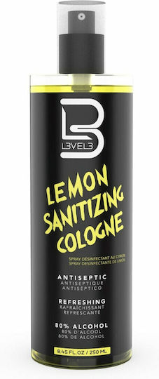 L3vel3 Sanitizing Cologne Dezinfectant Spray Pentru Mâini 250ml Cu Miros De Lămâie