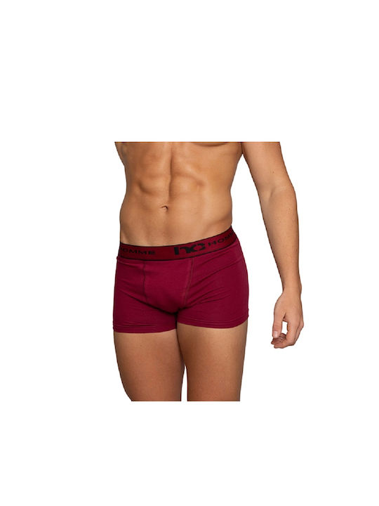 Nina Club Herren Boxershorts Bordeaux / Red 1Pa...