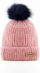 Sinner Connor Ανδρικός Pom Pom Beanie Σκούφος σε Ροζ χρώμα
