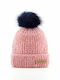 Connor Ribbed Beanie Cap Pink SIWE-355-70