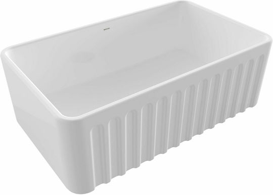 Bocchi Farmhouse Gefäß Μ76xΠ46cm White Glossy
