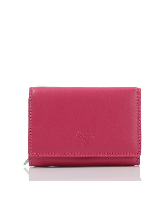 Kion Small Leather Women's Wallet Fuchsia