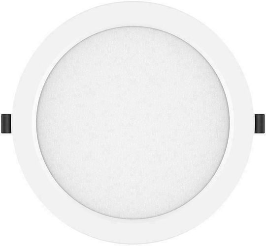 Geyer Στρογγυλό Χωνευτό LED Panel 20W με Θερμό Λευκό Φως 3000K 22.2εκ.
