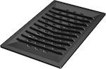 Kratki Malowane 426-G-50005 Μαντεμένια Σχάρα Τζακιού Ίσια χωρίς Σταχτοθήκη 37.8x