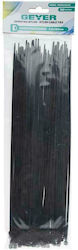 Geyer Δεματικά Καλωδίων Πλαστικά 280mmx3.6mm σε Μαύρο χρώμα (100τμχ) (G3.6CT280B)