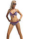 Sylvia Bikini-Set Push-Up Polka Dot Lila