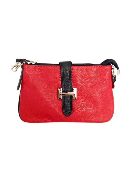 Women's Crossbody Bag made of Genuine Leather of Excellent Quality in Red