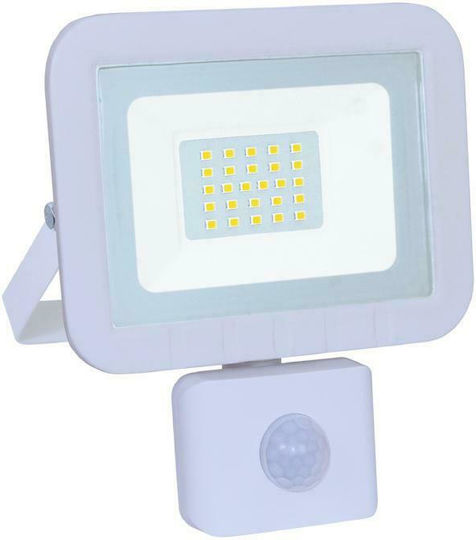Geyer Waterproof LED Flood Light 50W Warm White 3000K With Motion Sensor IP44