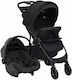 vidaXL Verstellbar 3 in 1 Baby Kinderwagen Geei...