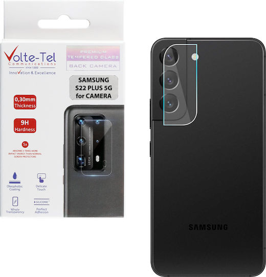 Volte-Tel 3D Curved Camera Protection Tempered Glass Transparent for the Galaxy S22+ 5G