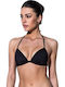 Padded Triangle Bikini Top Solids Black