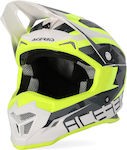 Acerbis MX Profile 4 Fluo Yellow/White Κράνος Μηχανής Motocross 1240gr