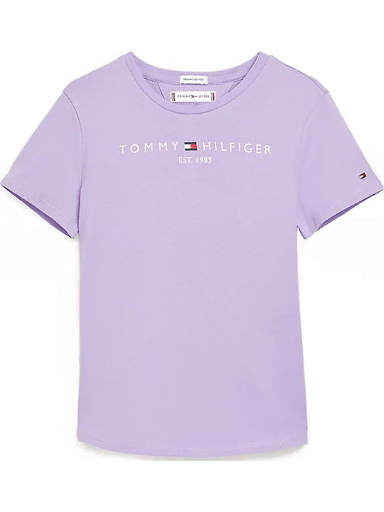 Tommy Hilfiger Παιδικό T-shirt Λιλά Essential