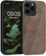 KWmobile Back Cover Ξύλινο Indian Sun / Dark Br...