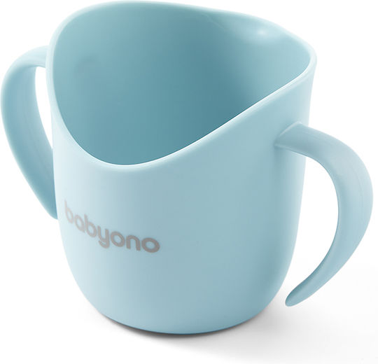 Babyono Παιδικό Ποτηράκι Be Active από Πλαστικό Γαλάζιο 120ml για 6m+