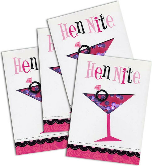 Amscan Invitations 4083 8pcs 990344Invitations for Bachelor Party with Confetti 8pcs