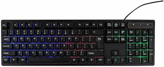 AT06207 Gaming Πληκτρολόγιο με RGB φωτισμό (Αγγλικό US)