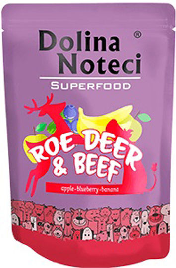 Dolina Noteci Superfood Wet Food Dogs in Pouches with Beef Grain-Free & Gluten-Free 300gr