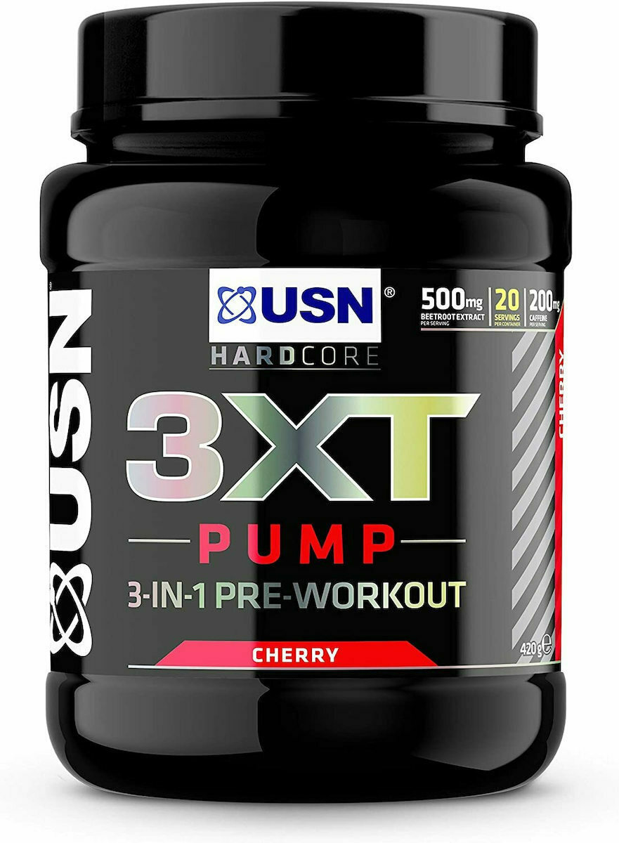 USN 3XT Pump 3 in 1 Preworkout 420gr Κεράσι Skroutz.gr