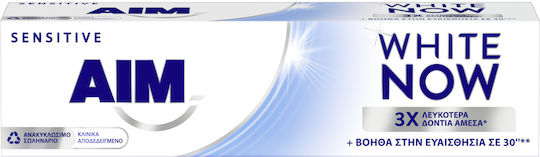 AIM White Now Sensitive Toothpaste for Sensitive Teeth & Whitening 75ml