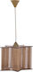 HomeMarkt Pendant Light Single-Light for Socket E27 Brown