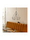 Megapap Donald Pendant Light Black with Socket E27 25x30x65cm