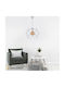 Megapap Pyant Pendant Light White Grid with Socket E27 23x17x70cm