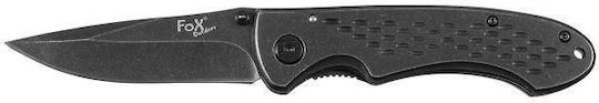 Fox Outdoor Stonewashed Pocket Knife Black