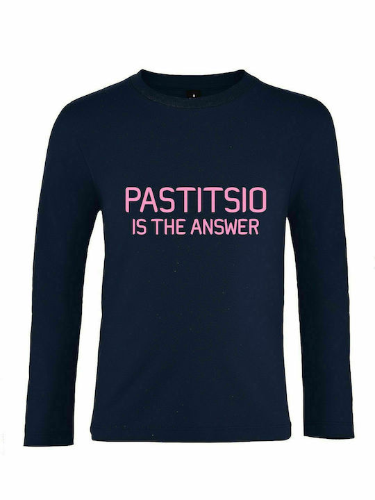 Παιδικό Μακρυμάνικο " PASTITSIO IS THE ANSWER, Το Παστίτσιο είναι η Λύση των Προβλημάτων ", French Navy