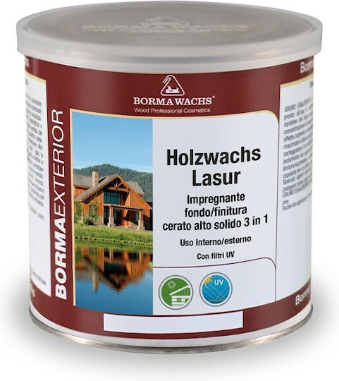 Borma Wachs Holzwachs Lasur Lac de impregnare Baza solventă 58 Lemn de trandafir Satin 5lt