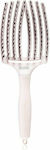 Olivia Garden Fingerbrush Large Brush Hair for Hair Styling White