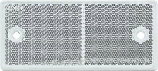Proplast Αντανακλαστικό Αυτοκόλλητο, Βιδωτό 90mm x 40mm Λευκό 1τμχ Proplast