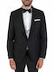 Men's Winter Suit Jacket Slim Fit Black