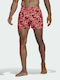 Графичен Мъжки Бански Плувни Шорти Legacy Бордо / Ацид Червено с Принт