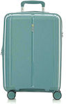 RCM 180 Medium Travel Suitcase Hard Green with 4 Wheels Height 67cm.