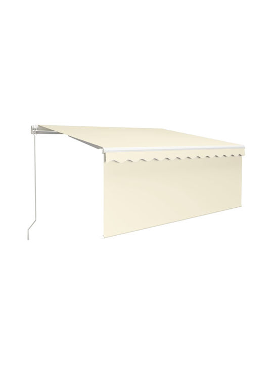 vidaXL Terrace Wall Tent Cream 3x2.5cm